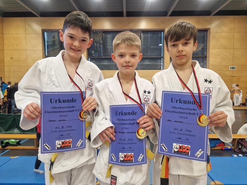 Judo – 3x Oberbayerische Meistertitel für die Gündinger Judoka
